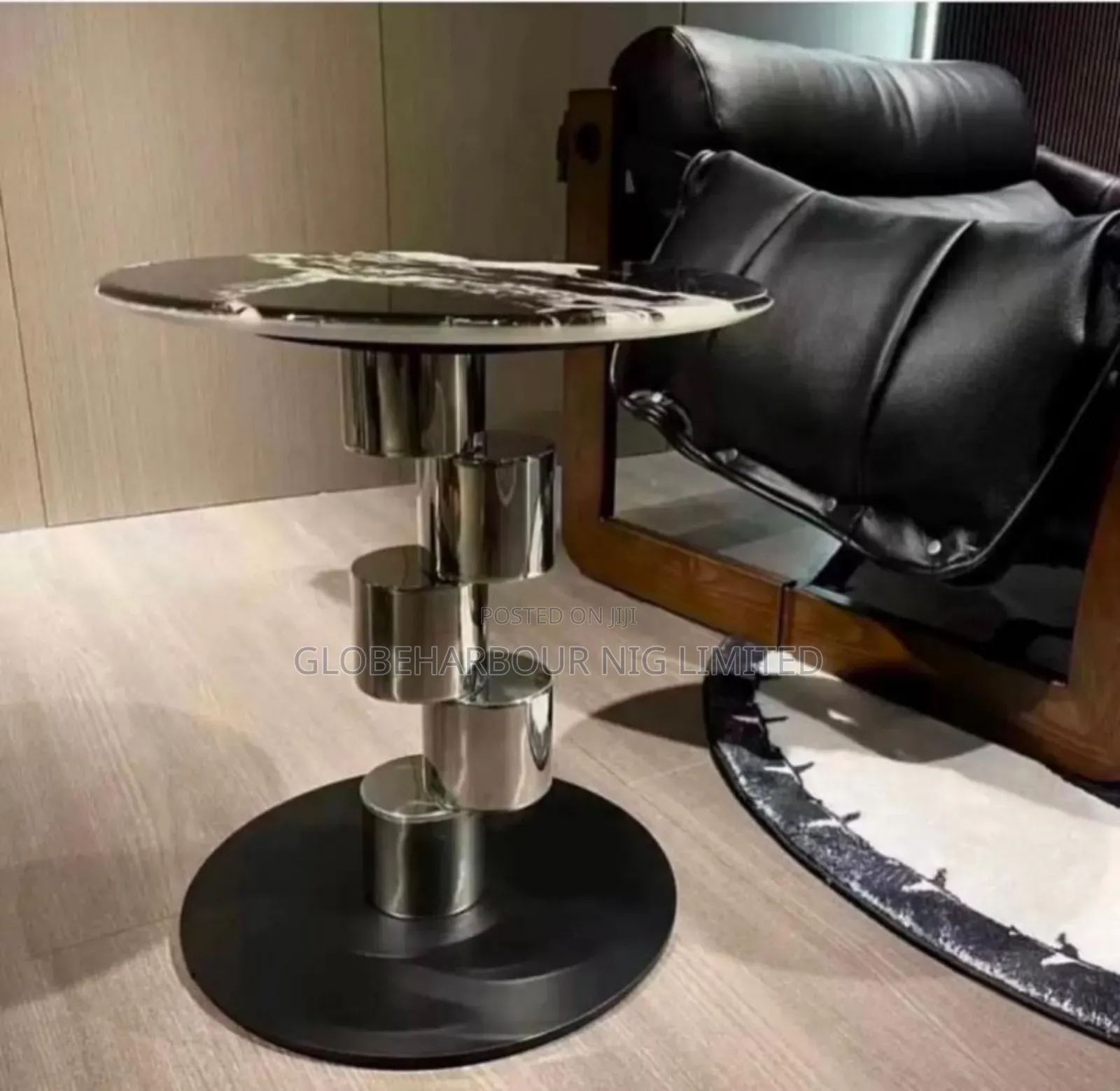 Luxury Mable Top High-Quality Side Stool