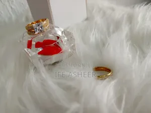 Zirconia Couples Set of Wedding Ring ZW 0002 - Gold