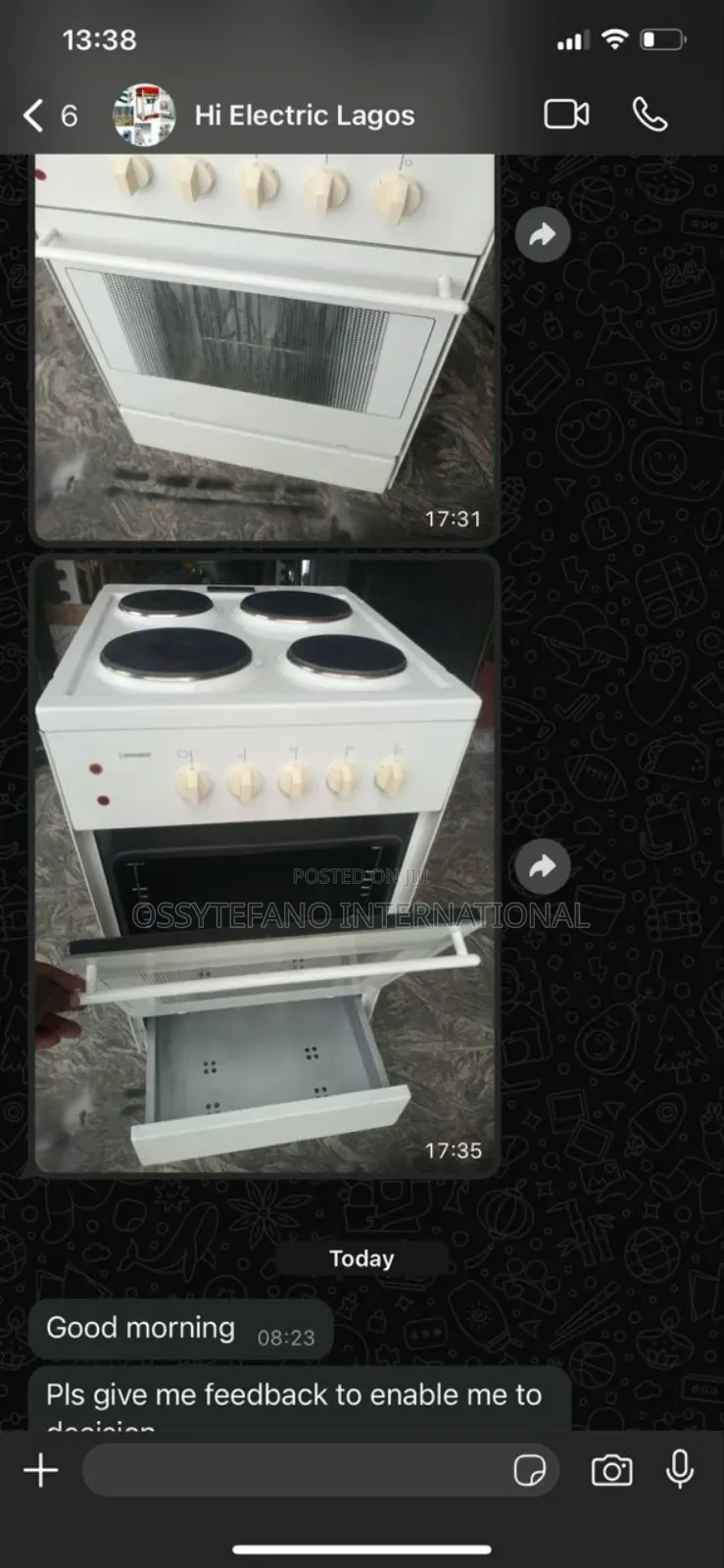 Ignis Electric Burner 2yrs Warranty