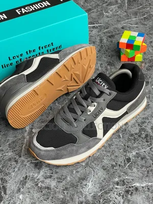 Men's Ucity Grey/Black Suede Sneakers