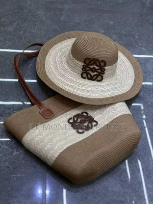 Straw Bag With Matching Bag
