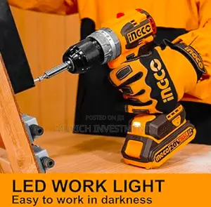 INGCO 20V Brushless Impact Drill With 2pcs Battery 55nm