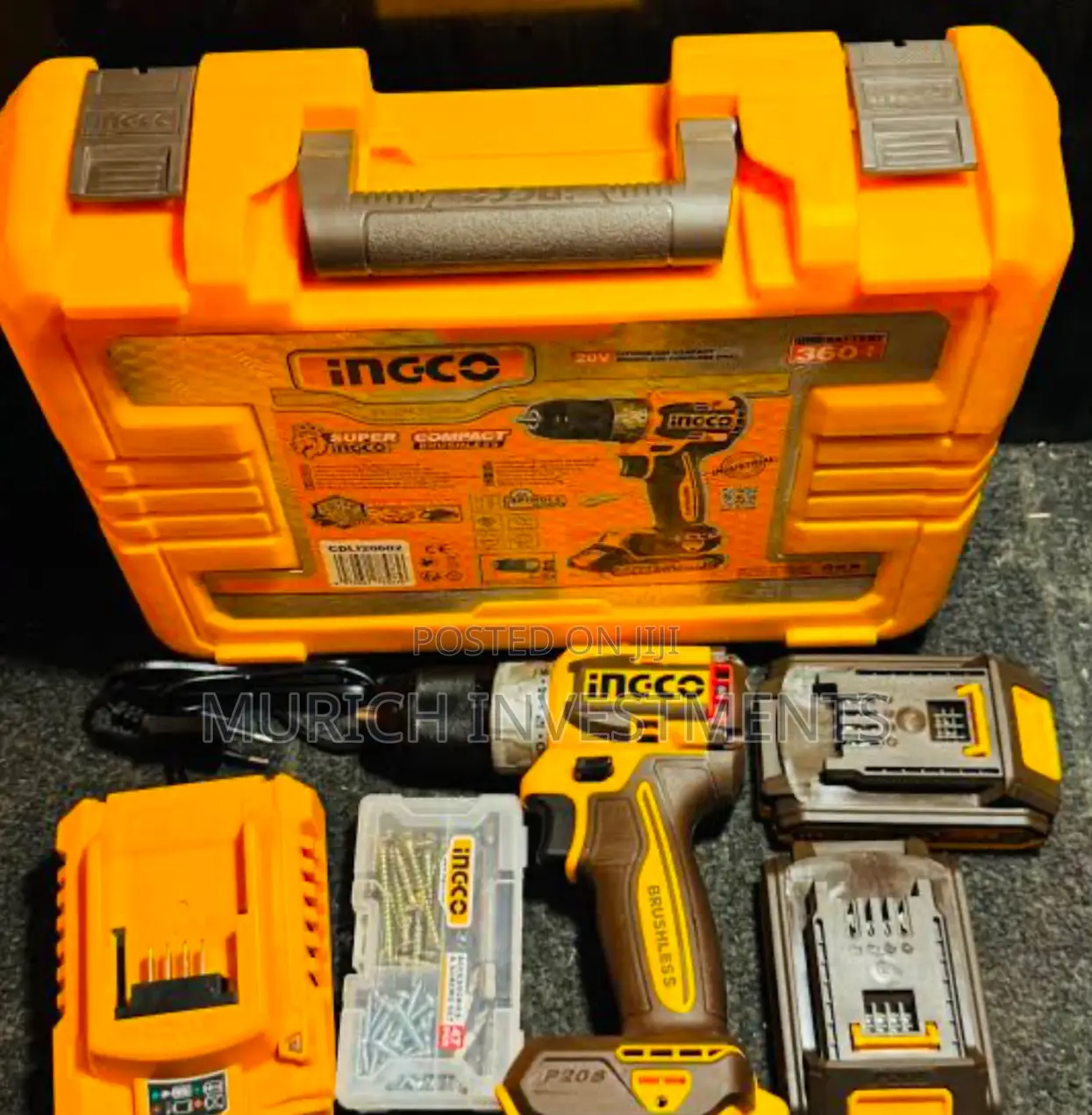INGCO Compact Brushless Cordless Impact Drill CIDLI20558