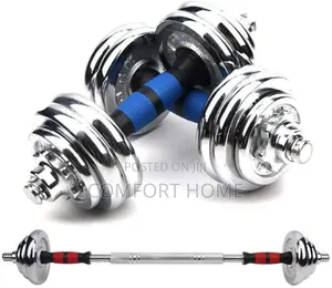 20kg Adjustable Dumbbells and Barbell