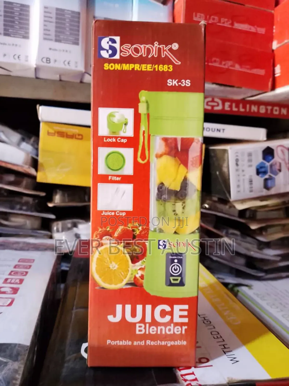 Sonik Juice Smoothie Rechargeable Blender