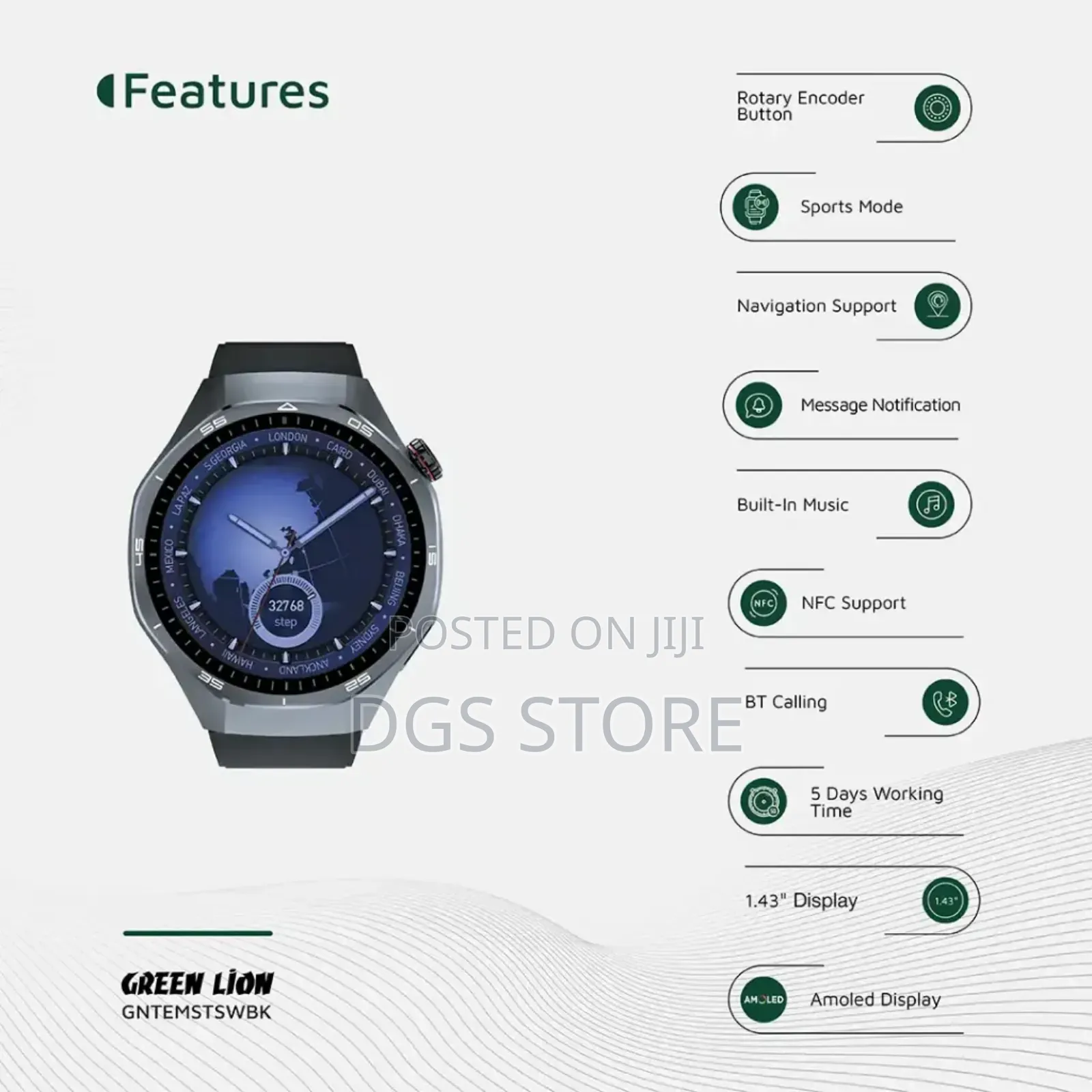Green Lion Tech Master Smart Watch