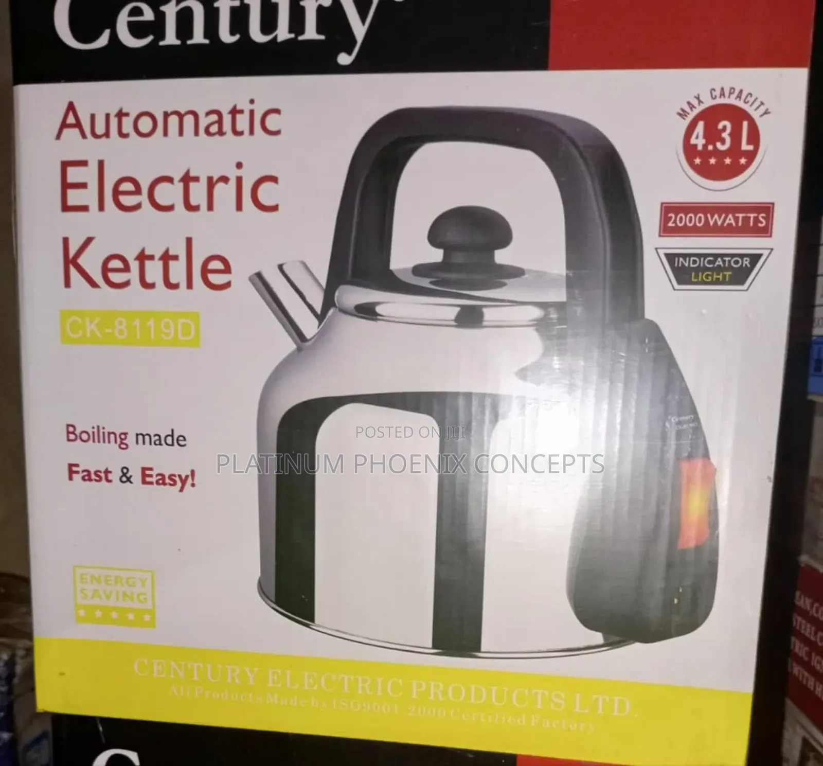 4.3 L Century Electric Kettle