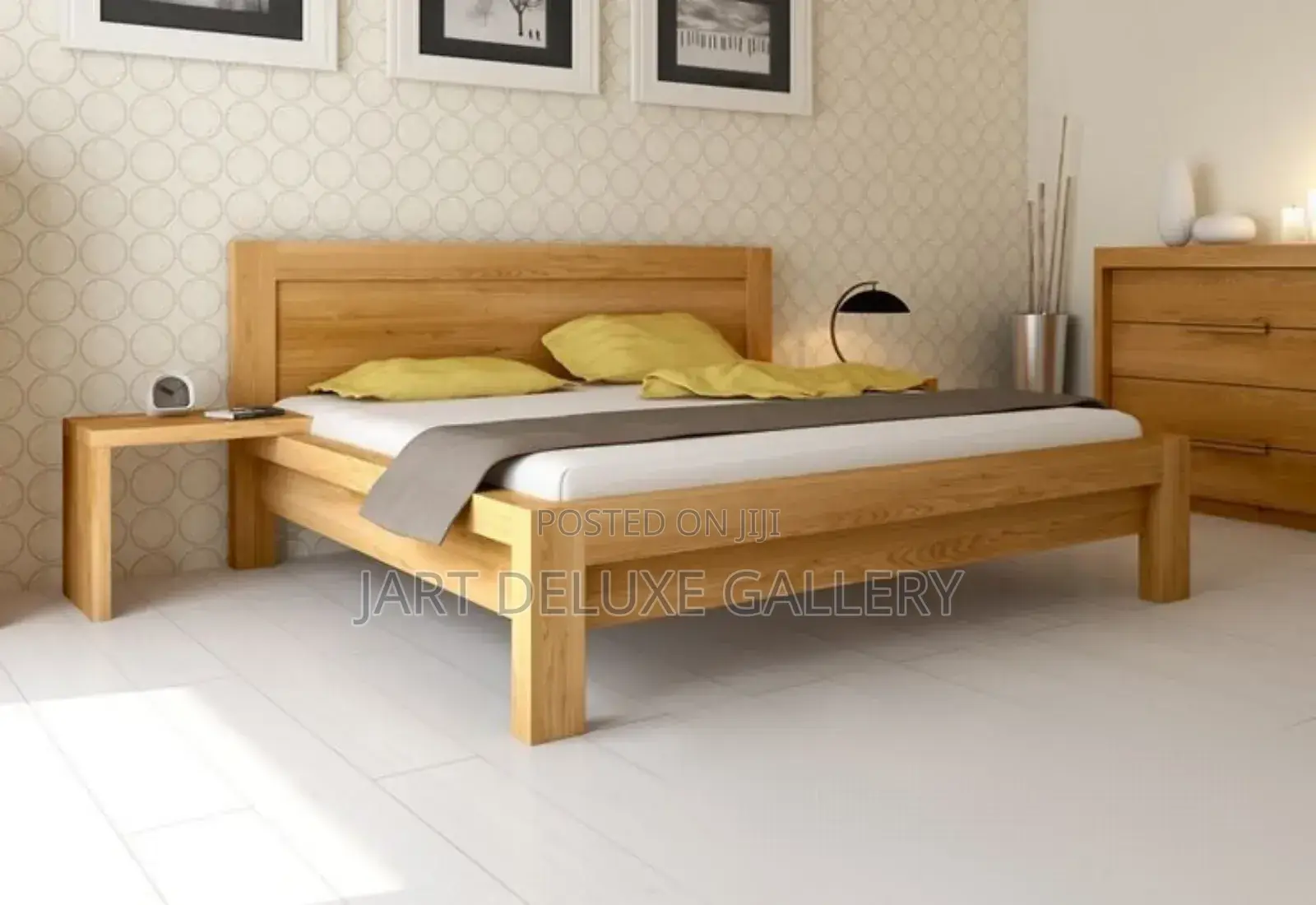 Stylish Natural Timber Bed Frame