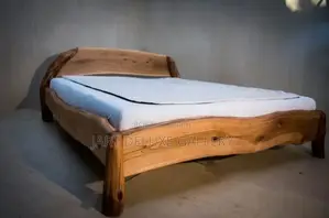 Stylish Natural Wooden Bed Frame