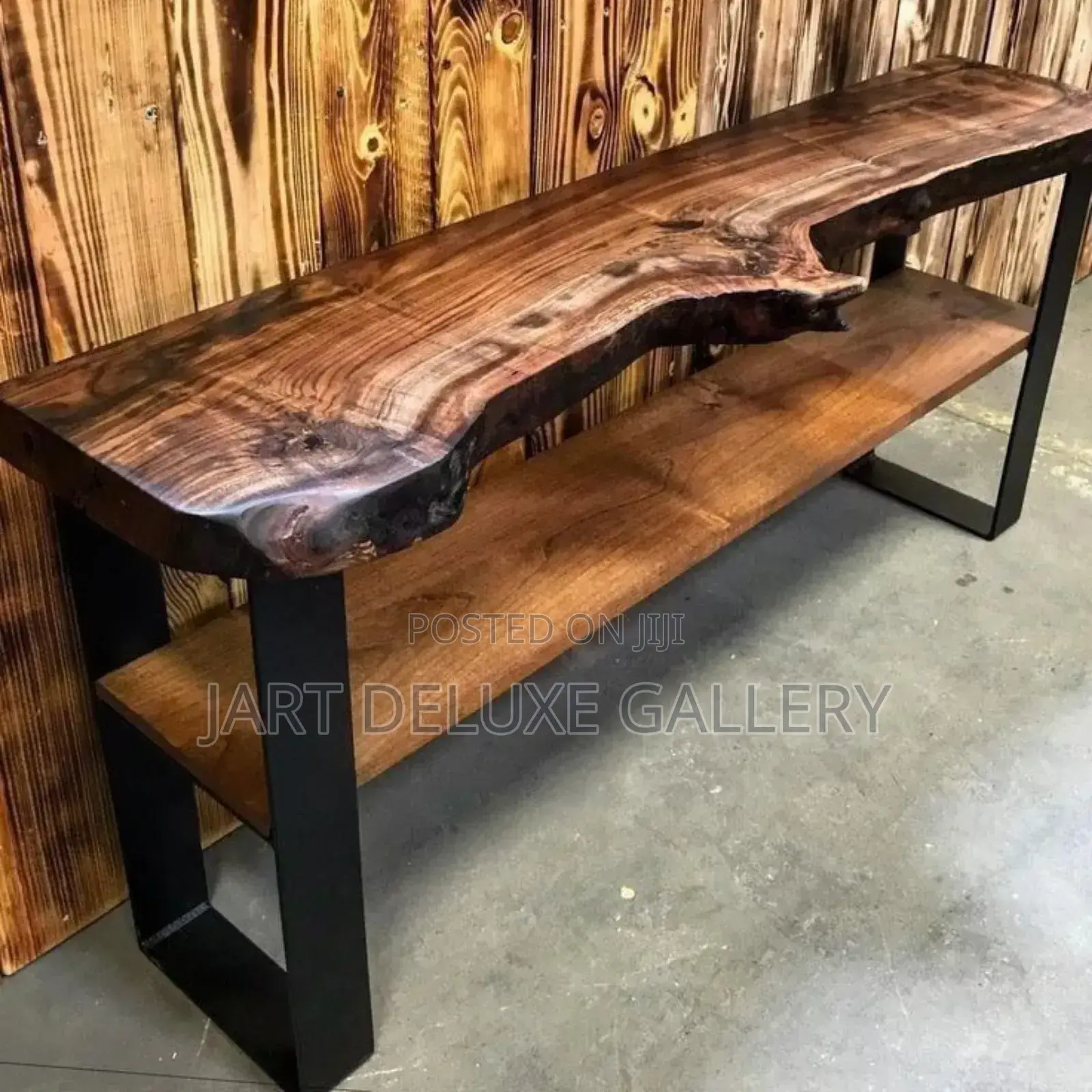 Rustic Natural Wooden Console