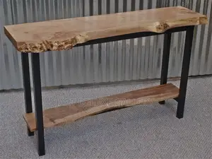 Rustic Natural Wooden Console