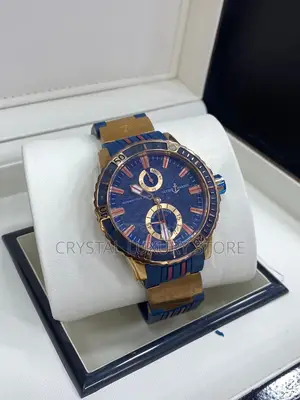 Ulysse Nardin Quality Men Rubber Strap Wristwatch