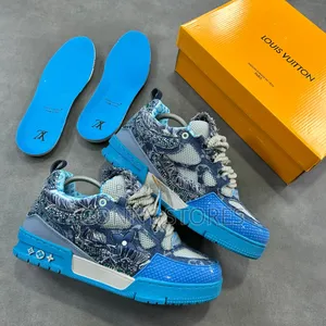 Original Louis Vuitton Skate Blue-Denim Snks”