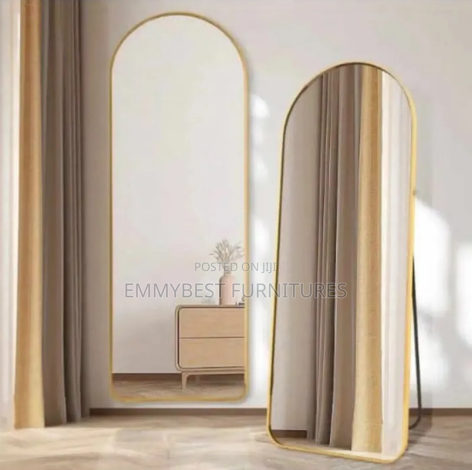 Frameless Wall/Standing Mirror.