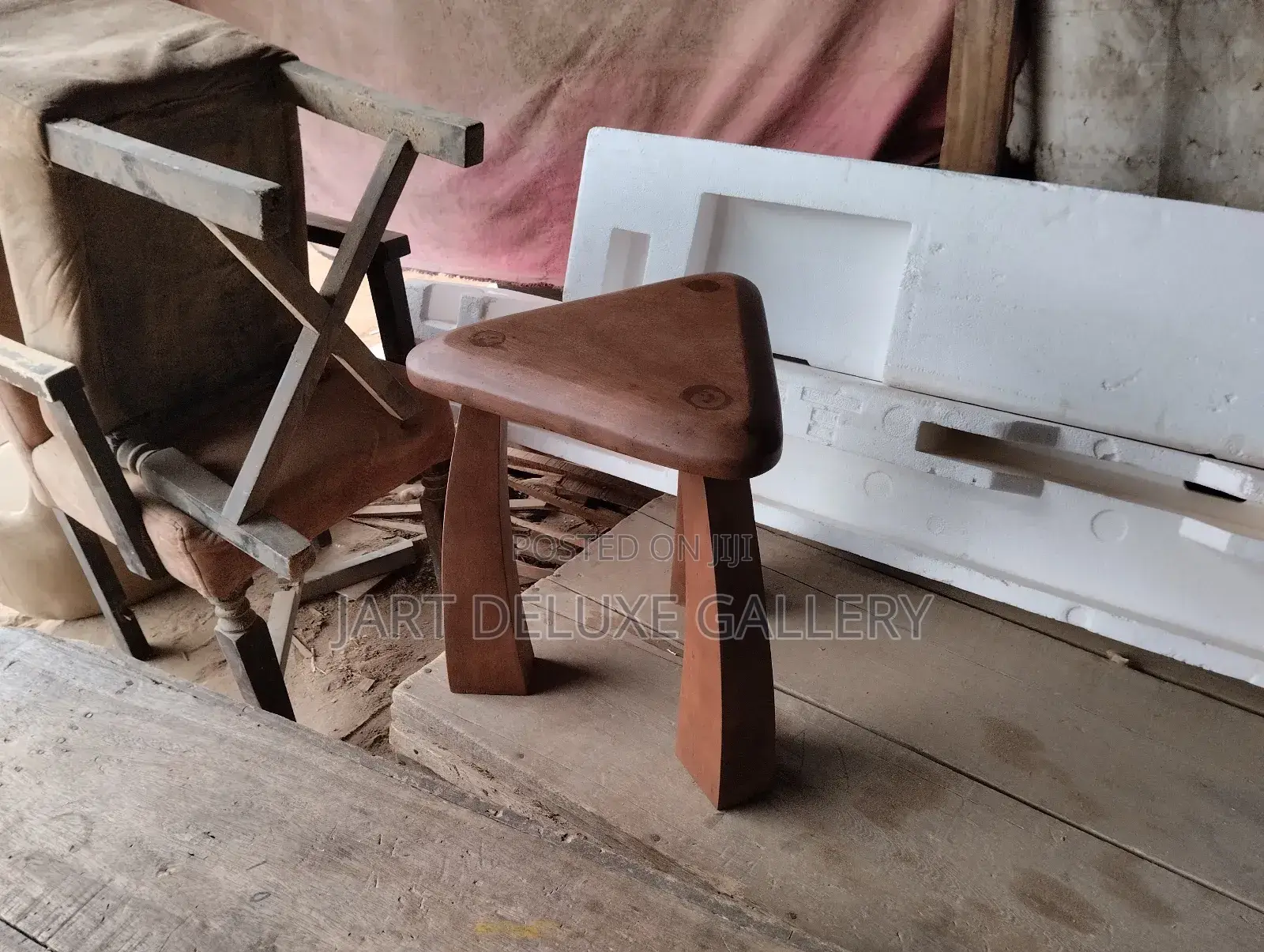 Stylish Wooden Side Stool