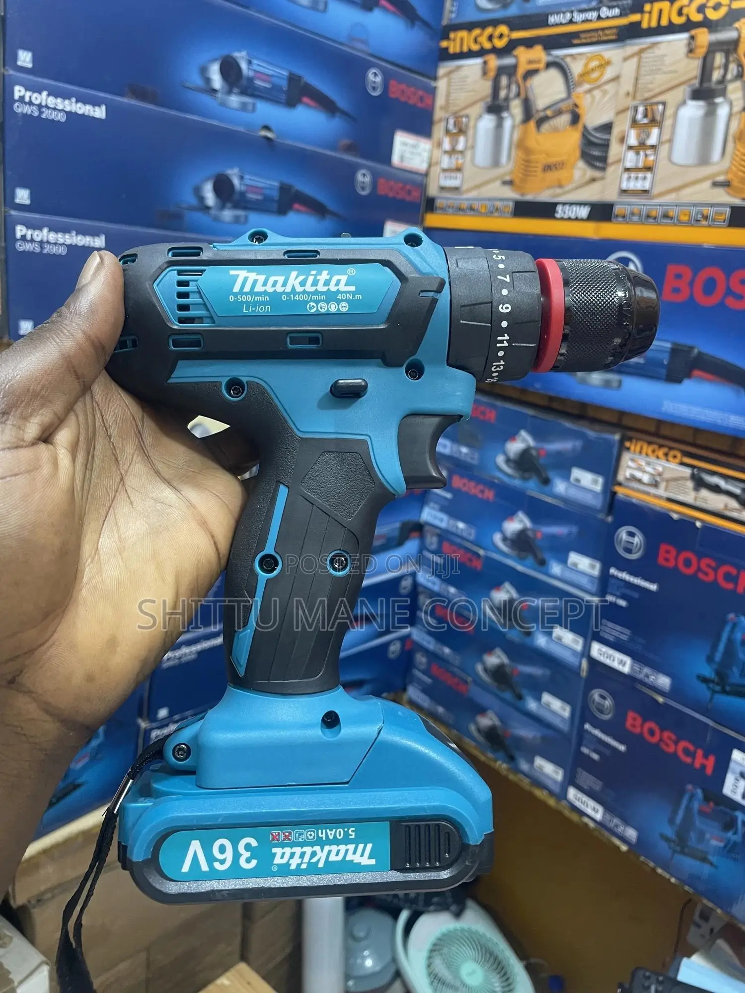Battery Powered Drill Machine