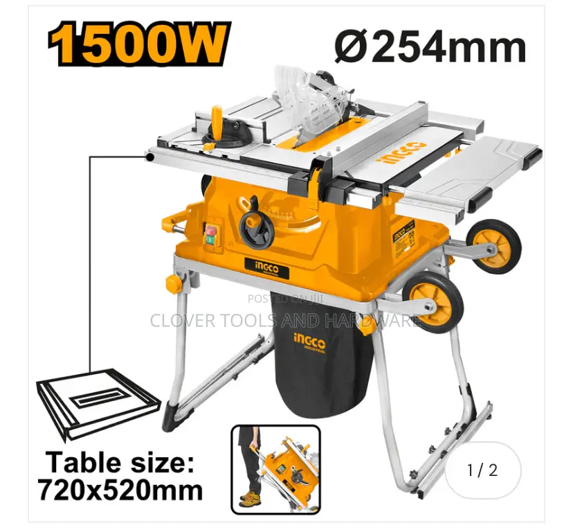 Ingco Heavy Duty Foldable Table Saw Ts15008