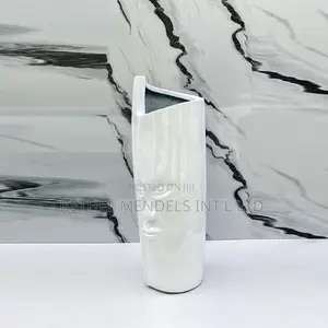 Fiberglass Decorative Idia Face Vase (Height:90cm)