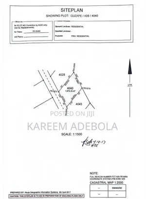 Residential Land Available for Sale at Guzape Main Abuja