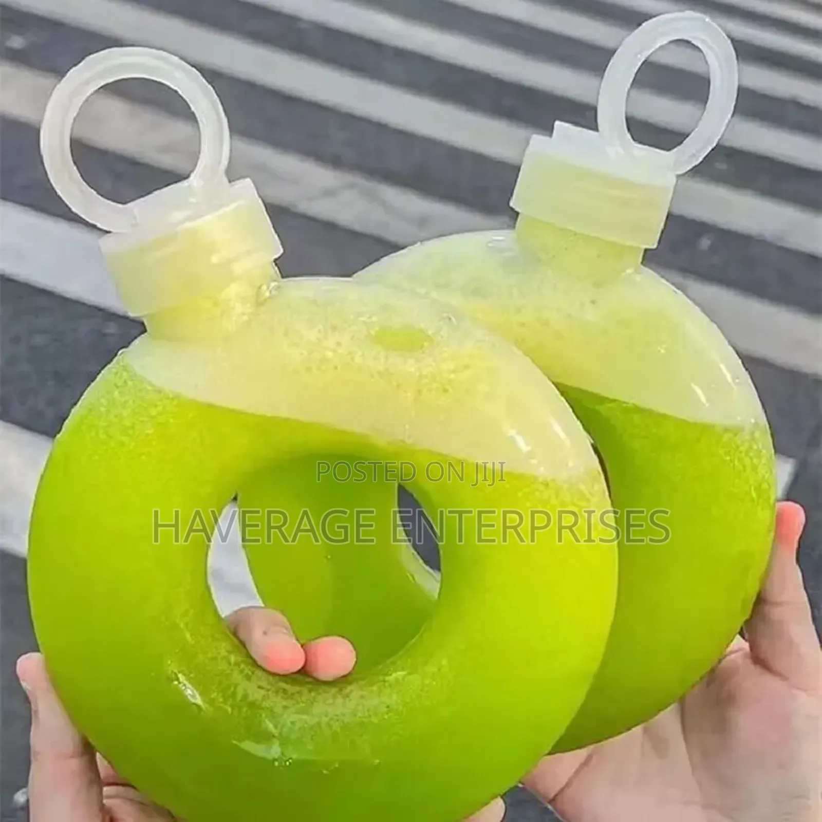 Donut Shaped Water Bottle, 350ml 10pces