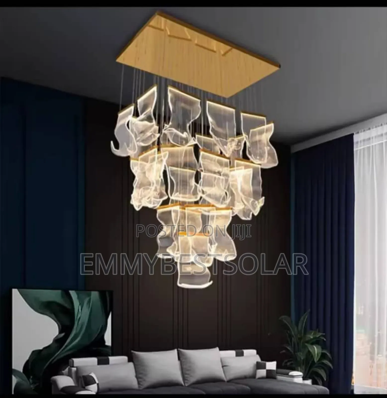 Ceramic Drop Led Chandelier Light