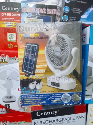 Duravolt 3 Solar Rechargeable Fan