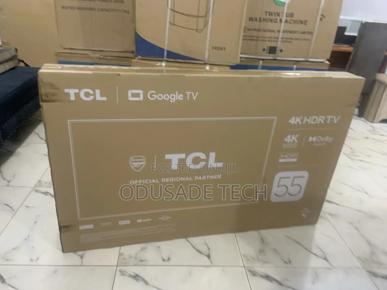 Pinnaclescreen TCL 55inch Smart UHD Android HDR Google TV