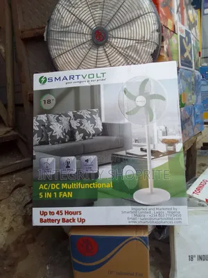 Smartvolt 18" Rechargeable 5 in 1 Fan
