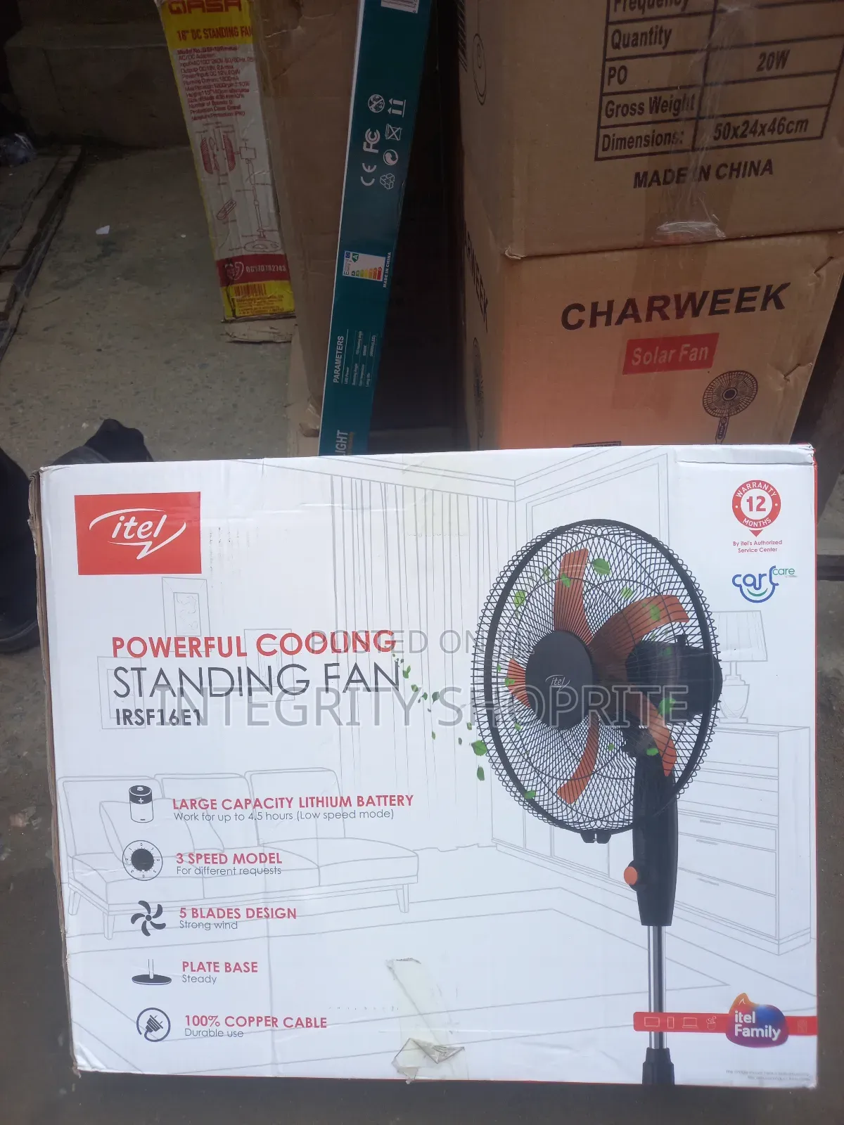 Itel Powerful Cooling Standing Fan Irsf16e1