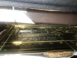 4ft Gold Glass Door