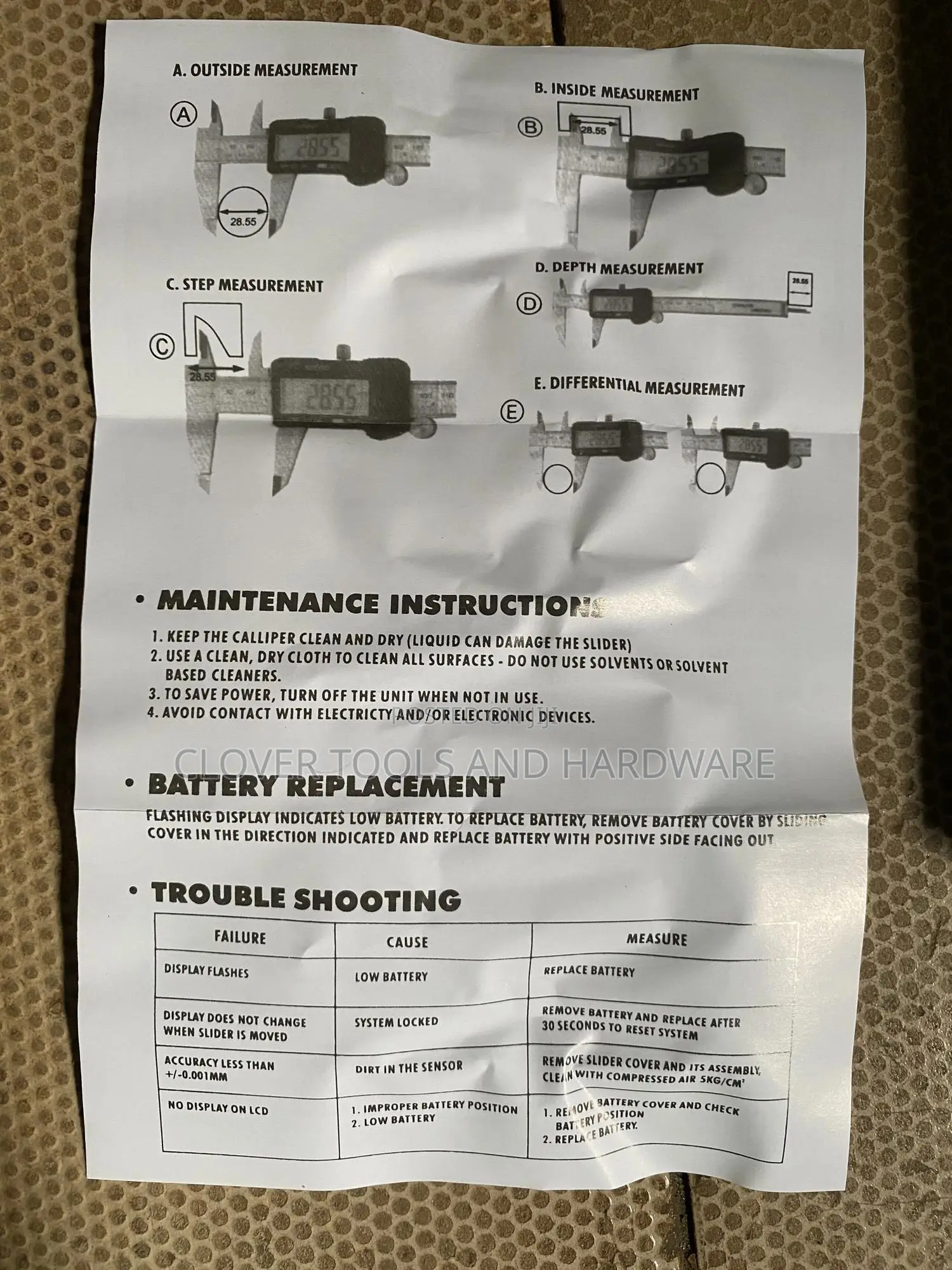 Digital Caliper 8” / 200mm