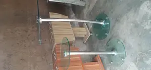 Single Pole Pulpit and Side Stool