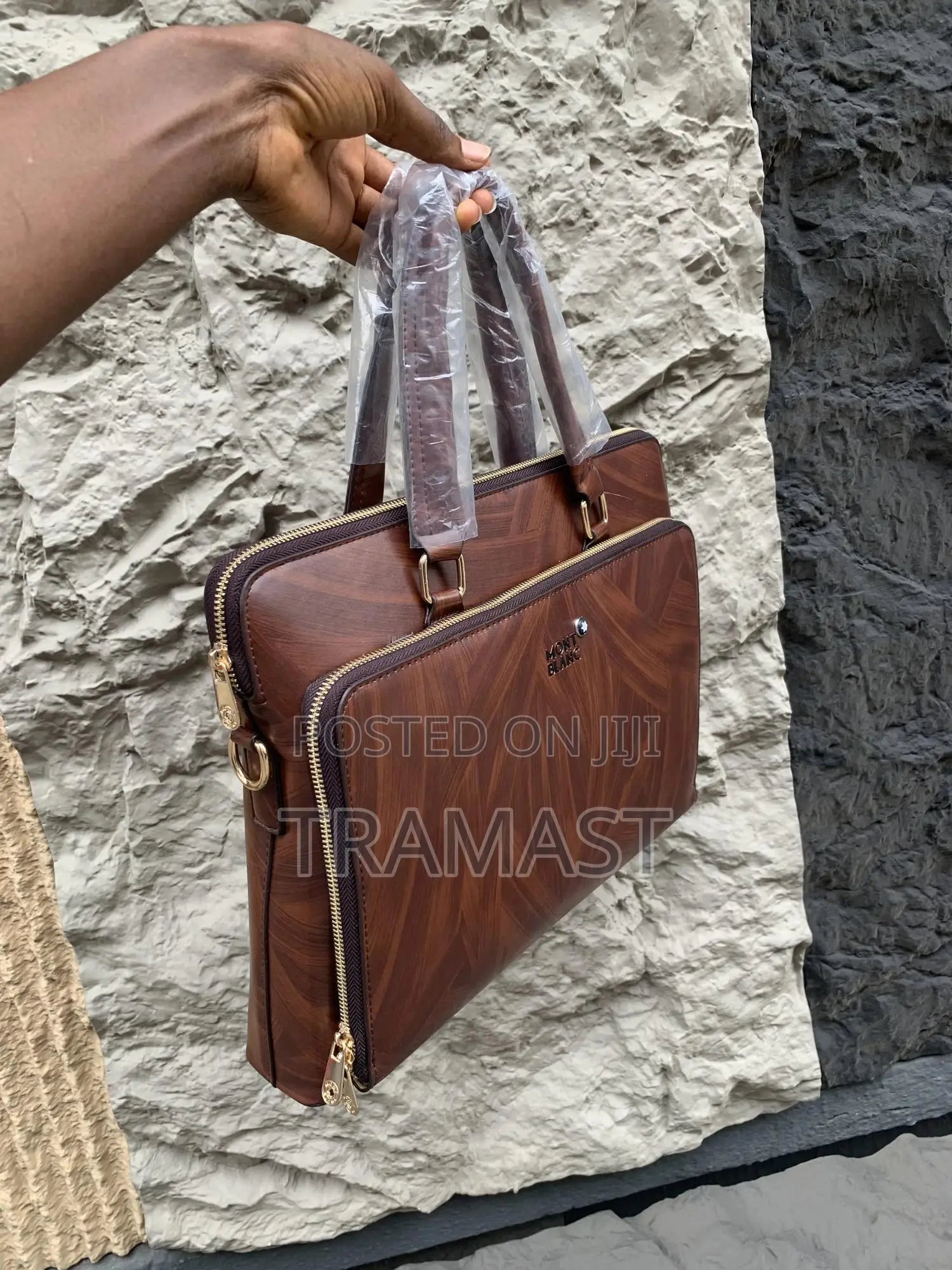 Mont Blanc Original Leather Laptop Bag