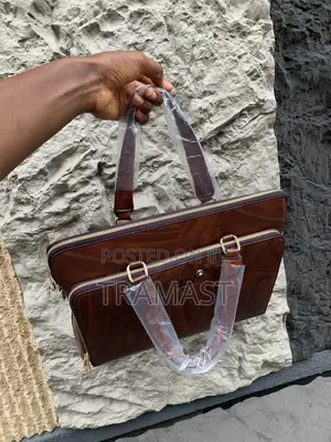 Mont Blanc Original Leather Laptop Bag