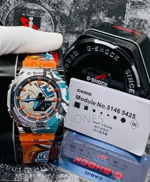 Photo - G-Shock Patterned Orange Strap