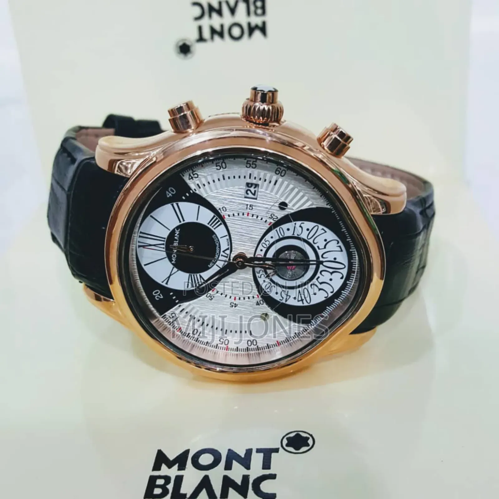 Montblanc Leather Strap Watch