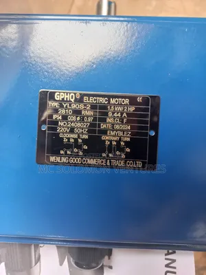 2hp Industrial Electric Motor High Speed Single Phase