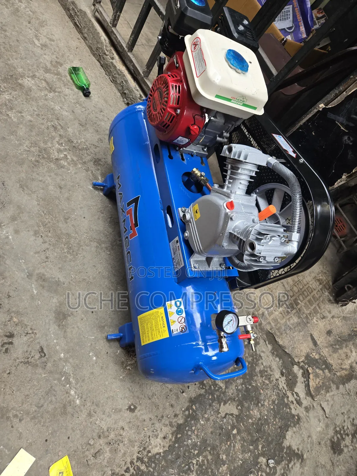 Air Compressor With Petrol  Engine 100liter