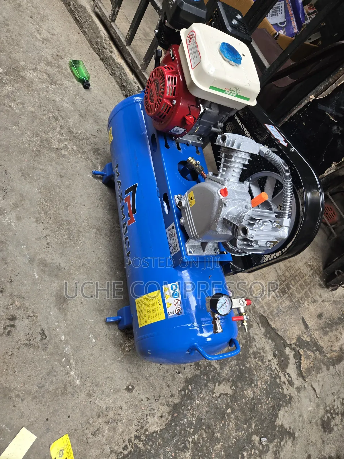 Air Compressor With Petrol  Engine 100liter