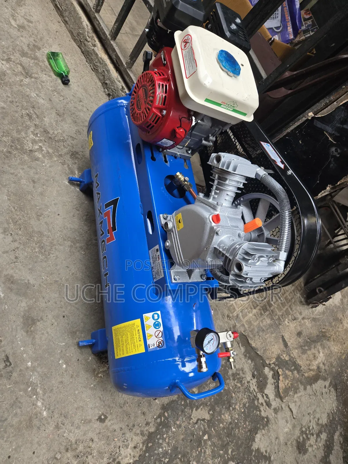 Air Compressor With Petrol  Engine 100liter