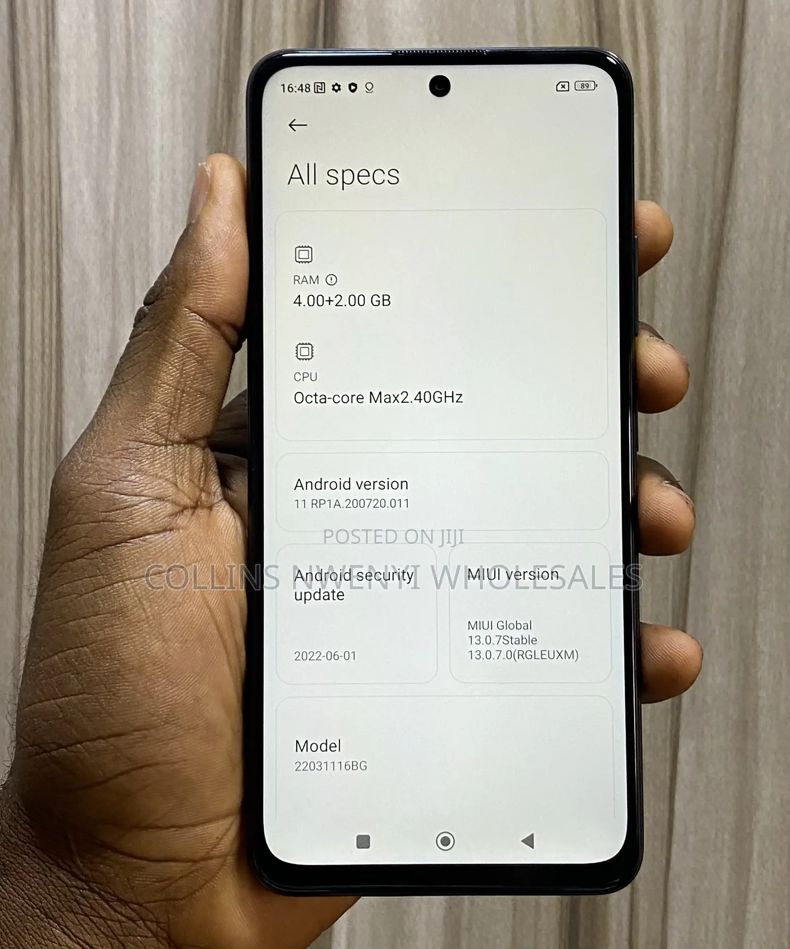 Xiaomi Redmi Note 11S 128 GB Black
