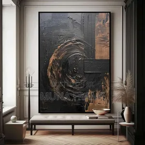 Black and Brown Abstract Wall Artwork