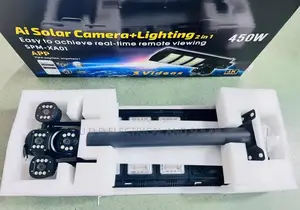 All In1 Solar Street Light With 4camera 450watts Very Bright