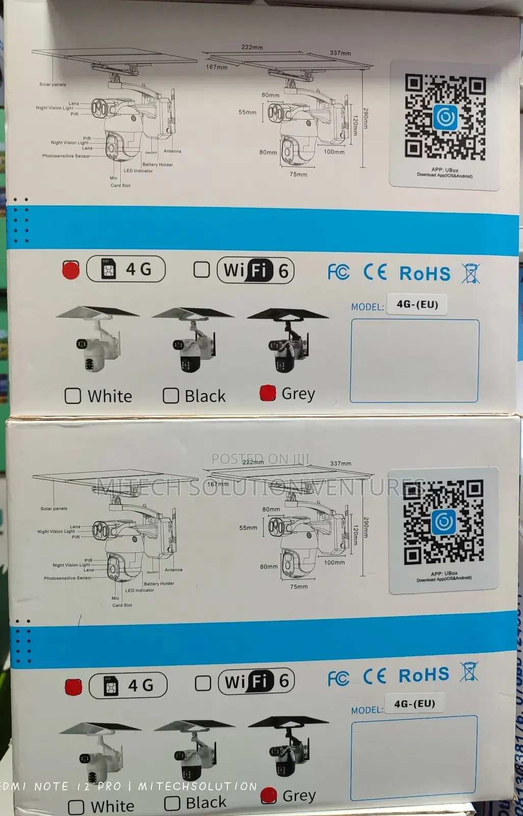 6mp Dual-Lens 4g Solar-Powered Wireless PTZ Security Camera