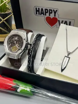 Hublot Quality Men Rubber Strap Wristwatch