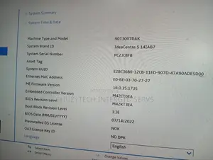Desktop Computer Lenovo 8GB Intel Core I3 SSD 256GB