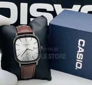 Casio Analog~Unisex~Leather