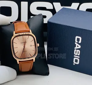 Casio Analog~Unisex~Leather