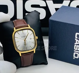 Casio Analog~Unisex~Leather