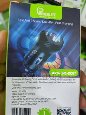 Powerlite Car Charger 100w